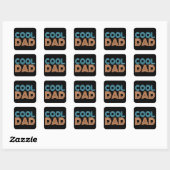Cool Dad Vaderdag Neon Typografie | STICKER (Vel)