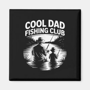Cool Dad Vist Club Vaderdag Lake Life T-shirt Magneet