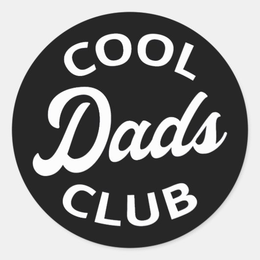 Cool Dads Club I Ronde Sticker (Voorkant)