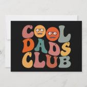 Cool Dads Club Papa Vaderdag Retro Groovy Aankondiging (Voorkant)