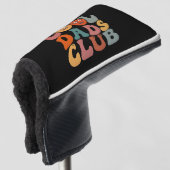 Cool Dads Club Papa Vaderdag Retro Groovy Golfheadcover (3/4 voorkant)