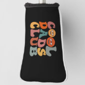 Cool Dads Club Papa Vaderdag Retro Groovy Golfheadcover (Draai 90)