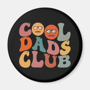 Cool Dads Club Papa Vaderdag Retro Groovy Magneet