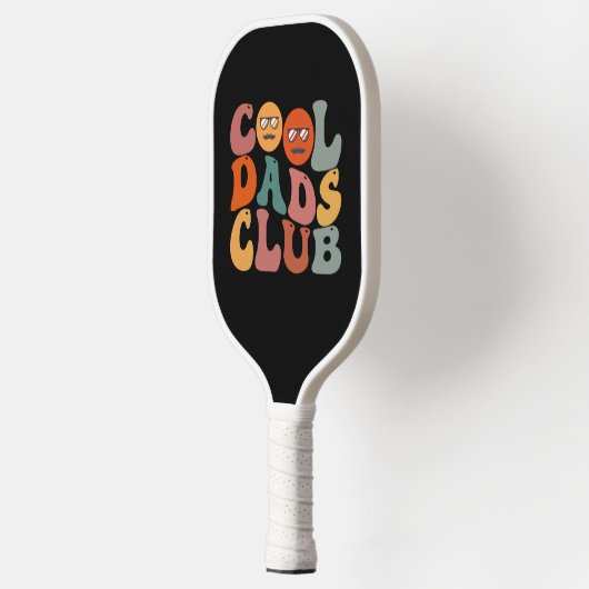Cool Dads Club Papa Vaderdag Retro Groovy Pickleball Paddle (Links)