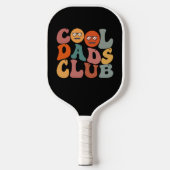 Cool Dads Club Papa Vaderdag Retro Groovy Pickleball Paddle (Voorkant)
