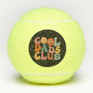 Cool Dads Club Papa Vaderdag Retro Groovy Tennisballen