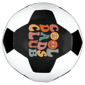 Cool Dads Club Papa Vaderdag Retro Groovy Voetbal (Gedraaid)