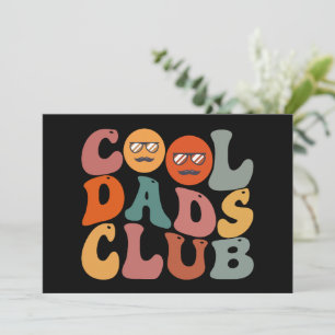 Cool Dads Club Vader Vaderdag Retro Groovy Aankondiging