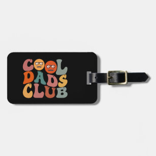 Cool Dads Club Vader Vaderdag Retro Groovy Bagagelabel