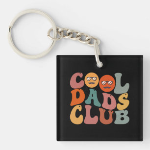 Cool Dads Club Vader Vaderdag Retro Groovy Sleutelhanger