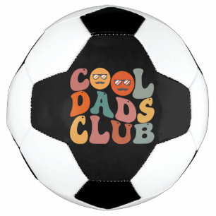 Cool Dads Club Vader Vaderdag Retro Groovy Voetbal