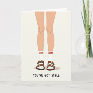 Cool Dads Day Sandalenkaart Kaart