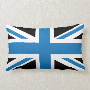Cool Dark Blue Union Jack British (UK) vlag Kussen
