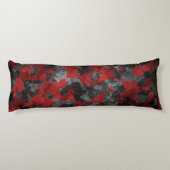 Cool Dark Red Camo Body Pillow Lichaamskussen (Achterkant)