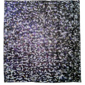 Cool Dark Silver Glas in lood Mosaic Pattern Douchegordijn (Voorkant)