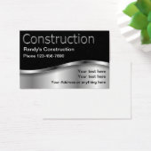 Cool de construction Cartes de visite métalliques (Bureau)