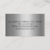 Cool de luxe Silver Carte de visite brillant (Dos)