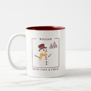 Cool de neige et frissons personnalisé Mug de neig