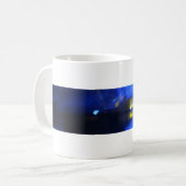 Cool de typographie de monogramme Grunge Mug (Devant gauche)