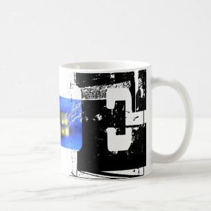 Cool de typographie de monogramme Grunge Mug