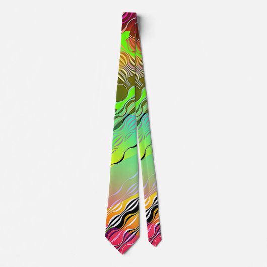 COOL DEBONAIR FLOWING MULTI COLOR NECKTIE STROPDAS (Voorkant)