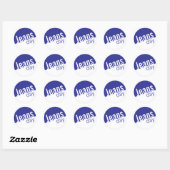 Cool Décontracté Denim Jeans Stickers Jour Bleu (Feuille)