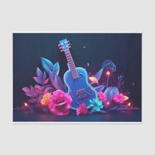 Cool Decoupage muziekliefhebbers Tissuepapier (Voorkant)