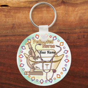Cool Dedicated Nurse sleutelhanger