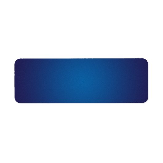 Cool Deep Blue Grainy Vignette Etiket (Voorkant)