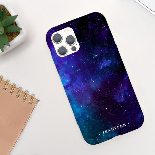 Cool Deep Space Galaxy met naam iPhone XR Hoesje