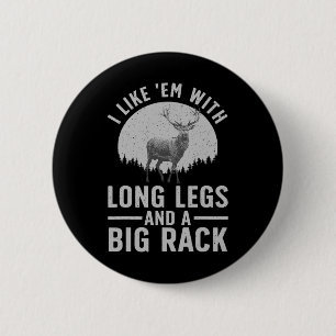 Cool Deer Hunting Art Voor Mannen Vrouwen Jagen Wi Ronde Button 5,7 Cm