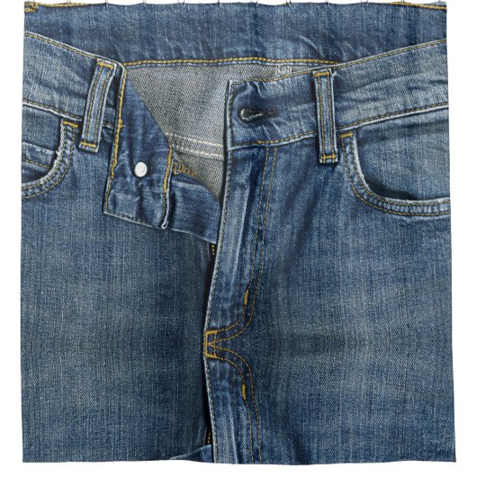 Cool denim textuur Shower Curtain Douchegordijn (Voorkant)