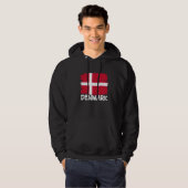 Cool Denmark Flag Hoodie (Voorkant volledig)