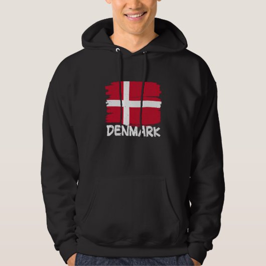Cool Denmark Flag Hoodie (Voorkant)