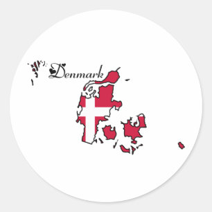 Cool Denmark Ronde Sticker