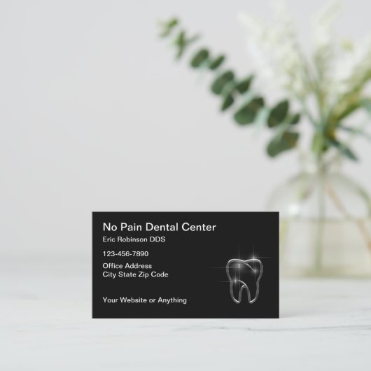 Cool Dentist Office Carte de visite Design (Debout devant)