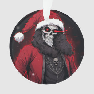 Cool Déplaisant Anime Cartoon Père Noël Skull Zomb