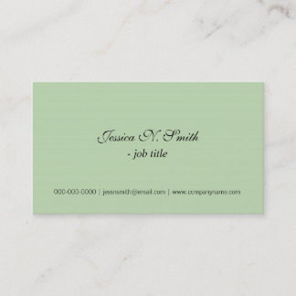 Cool, des cartes de visite simples au citron vert.