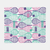 Cool Design for Tennis players, coaches... Fleece Deken (Voorkant (Horizontaal))