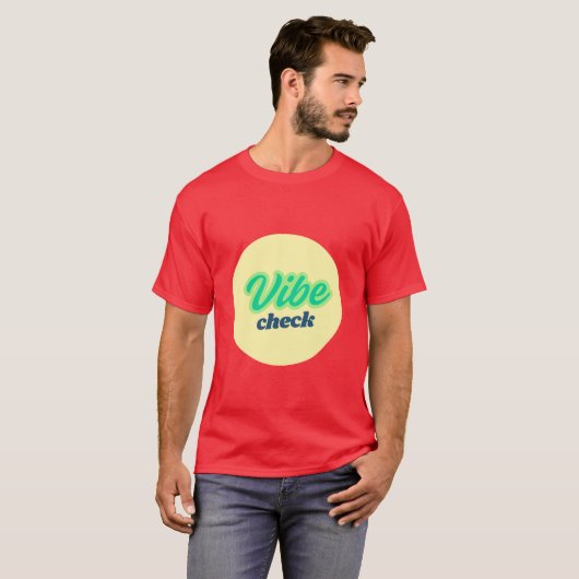 Cool Design: Vibe Check T-shirt (Voorkant volledig)