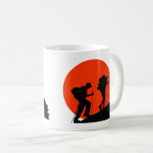 Cool Designer mok Ik hou van wandelen (Voorkant rechts)