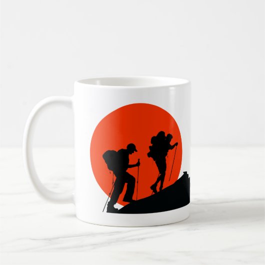 cool designer mug i love randonnée (Gauche)