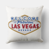 Cool Designer Pillow Welkom bij Las Vegas Kussen (Achterkant)