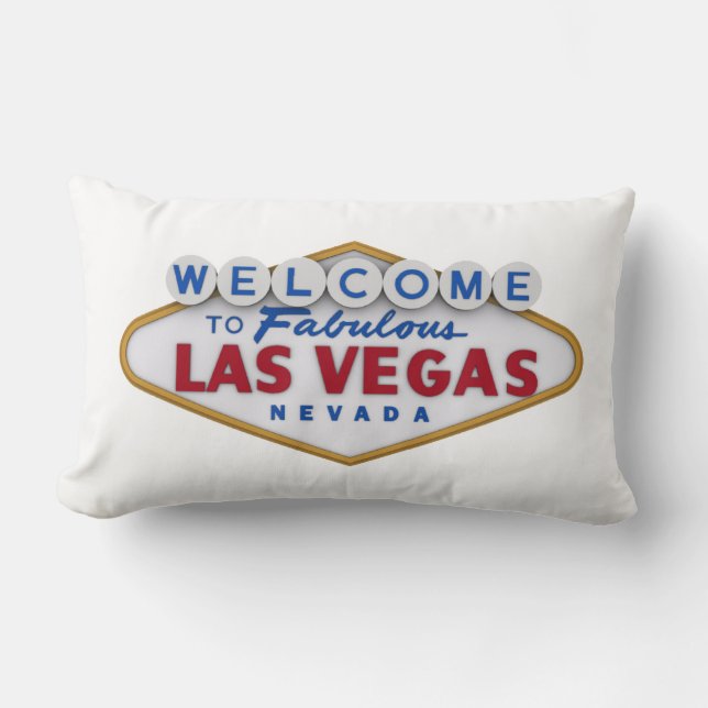 Cool Designer Pillow Welkom bij Las Vegas Kussen (Voorkant)