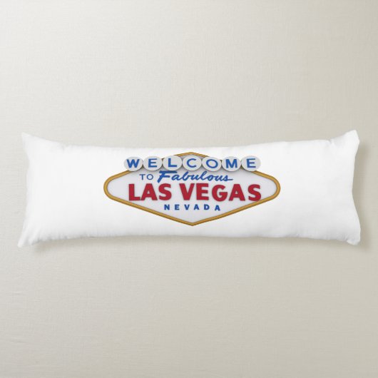 Cool Designer Pillow Welkom bij Las Vegas Lichaamskussen (Voorkant)