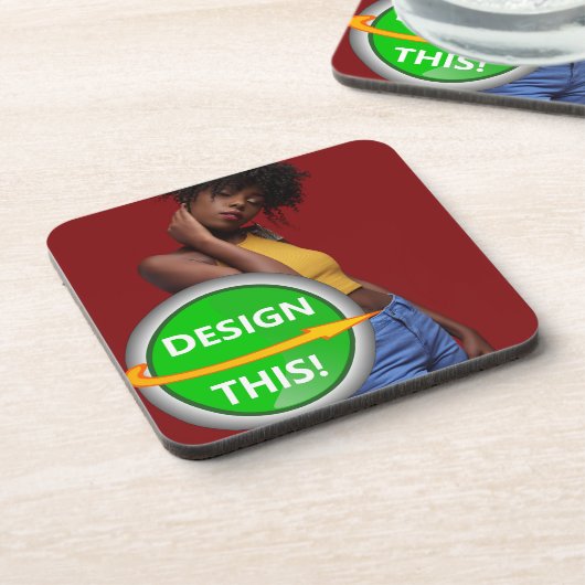 COOL ! Dessous de verre en plastique dur - Dos de  (Côté gauche)