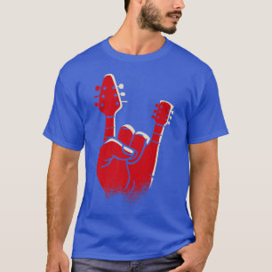 Cool Devil HornsDevil HandHeavy Rock n Roll Guitar T-shirt