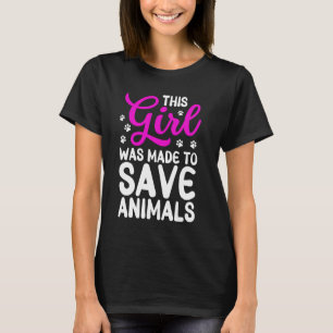Cool Dierenarts Voor Meisjes Kinder Vrouwen Save A T-shirt