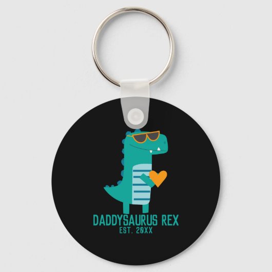 Cool Dino Daddysaurus Rex New Dad Fathers Day  Sleutelhanger (Voorkant)