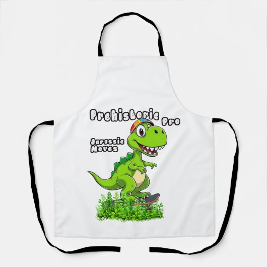 Cool Dino on a Skateboard Schort (Voorkant)